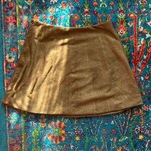Altar'd State Brown Mini Skirt